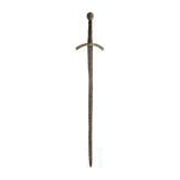 A knightly sword, collector's replica using an older blade