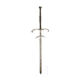 A two-hand sword, a historicism collector's reproduction in the style of the 16th century