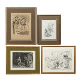 Vier Drucke, von Barlach, Corinth und Slevogt, deutsch, 20. Jhdt.