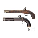 Zwei Pistolen, indische Kolonialfertigungen, 19./20. Jhdt.
