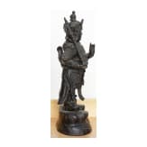 Bronzegussfigur eines Tempelw&auml;chters, China, 19./20. Jhdt.