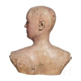 A North Austrian wooden female dummy head (mannequin), circa 1920