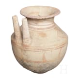 A South Italian vessel with double spout, circa 5th century
