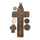 A group of British prison tokens, 19th - 20th century