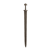 A Scandinavian Viking sword with an inscribed blade, 10th century