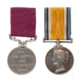 Two medals for "Long service and good conduct"