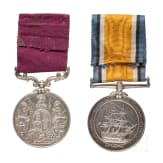 Two medals for "Long service and good conduct"