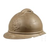 A Russian steel helmet M 1916 (Adrian) of the infantry, World War I