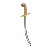 A sabre à la mameluke, probably for staff officers of the light cavalry, mid-19th century