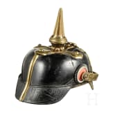 A helmet M 1886 for one-year volunteers of the infantry, circa 1900