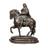 A monumental equestrian figure of the Great Elector (1620 - 1688) in antique costume