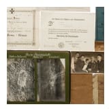 Urkunden, Dokumente, Fotoalbum und Auszeichnungen eines Beobachters