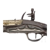 A silver mounted flintlock pistol with bronze barrel, Liège, circa 1780