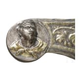 Ein Paar silberne Klinenbeschläge, römisch, 1. Jhdt. n. Chr.
