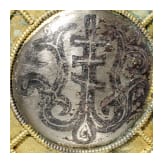Three gilt Kievan Rus' silver pendants with pictorial representations, 12th - 13th century