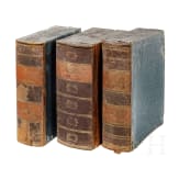 Three French secret boxes in the shape of books, circa 1870