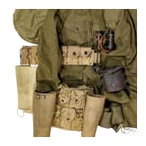 Gruppe Uniformen und Ausrüstung von US-Soldaten im 1. Weltkrieg