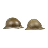 Zwei Helme M 15 (Adrian), Belgien