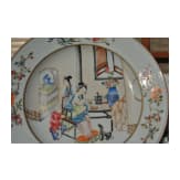 Ein Paar Famille-rose-Teller, Exportware, Qianlong-Periode, 18. Jhdt.
