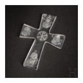 A Byzantine rock crystal cross with four emperors