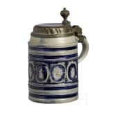 A salt-glazed stoneware jug, Westerwald, circa 1700