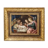 Gemälde mit der Geburt Christi, Italien, datiert 1861