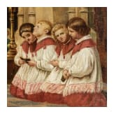 Ministranten beim Gebet, Gemälde, um 1900