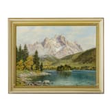 Carl Bertold - Eibsee mit Zugspitze, deutsch, 19./20. Jhdt.