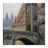 Karl Freytag (1867 - 1926) - Gem&auml;lde "Regensburg", datiert 1922
