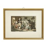 Kleine Sammlung Zeichnungen und Aquarelle, deutsch und Niederlande, 19. Jhdt.