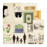 Willi Engelhardt - Aquarelle und Zeichnungen, teils Gouachefarben, aus seiner Studienzeit an der Kunstgewerbeschule in Mainz und der Akademie in M&uuml;nchen, 1920er - 1930er Jahre
