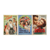 Willi Engelhardt - drei Filmplakate "Komplott auf Erlenhof", "Die gro&szlig;e Schuld" und "Im Krug zum gr&uuml;nen Kranze", 1950er Jahre