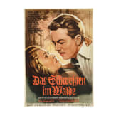 Willi Engelhardt - drei Filmplakate zu "Das Kreuz am J&auml;gersteig", "Das Erbe vom Pruggerhof" und "Das Schweigen im Walde", 1950er Jahre