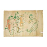 Willi Engelhardt - Filmplakat zu "Zigeuner der Nacht in: Heute Nacht gehts los!" mit einer erotischen Zeichnung auf der R&uuml;ckseite, 1932