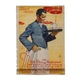 Willi Engelhardt - Plakat f&uuml;r "Cafe-Wein-Restaurant Maximilian, M&uuml;nchen, zum vornehmen Nachmittagstee mit Tanzkapelle"