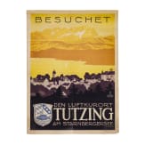 Willi Engelhardt - Plakat "Besuchet den Luftkurort Tutzing am Starnberger See", 1930er Jahre