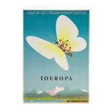 Arthur Zelger - Plakat "... und in die Ferien wieder mit der Touropa", 1952