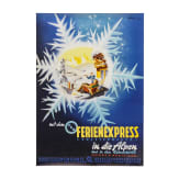 Stampfl M&uuml;nchen - Plakat "DER Touristik - Mit dem Ferienexpress in die Alpen und in den Schwarzwald", 1955