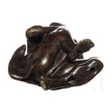 Kleine Bronzefigur eines Teufels, 19. Jhdt.