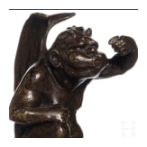 Kleine Bronzefigur eines Teufels, 19. Jhdt.