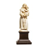 Heiligenfigur mit Kind, wohl Augsburg, 17. Jhdt.