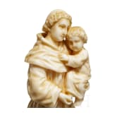 Heiligenfigur mit Kind, wohl Augsburg, 17. Jhdt.