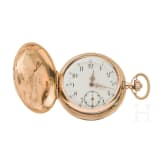 Gold-Savonette-Taschenuhr, System Glash&uuml;tte, um 1900
