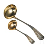 Zwei silberne Kellen, New York, Tiffany & Co., um 1900