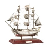 Silber-Modell des ersten britischen Marineschiffs H.M.S. Victory, Florenz/Italien, nach 1968