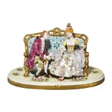 Figurengruppe, Sitzendorfer Porzellanmanufaktur, 20. Jhdt.