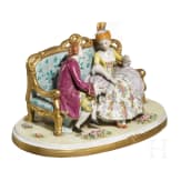 Figurengruppe, Sitzendorfer Porzellanmanufaktur, 20. Jhdt.