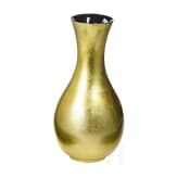 Blattvergoldete Designer-Vase, Paris, 1980er Jahre