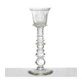 Glaspokal, deutsch, um 1900