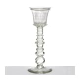 Glaspokal, deutsch, um 1900